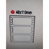 電腦連續標籤紙48*110mm-單排/450片/盒